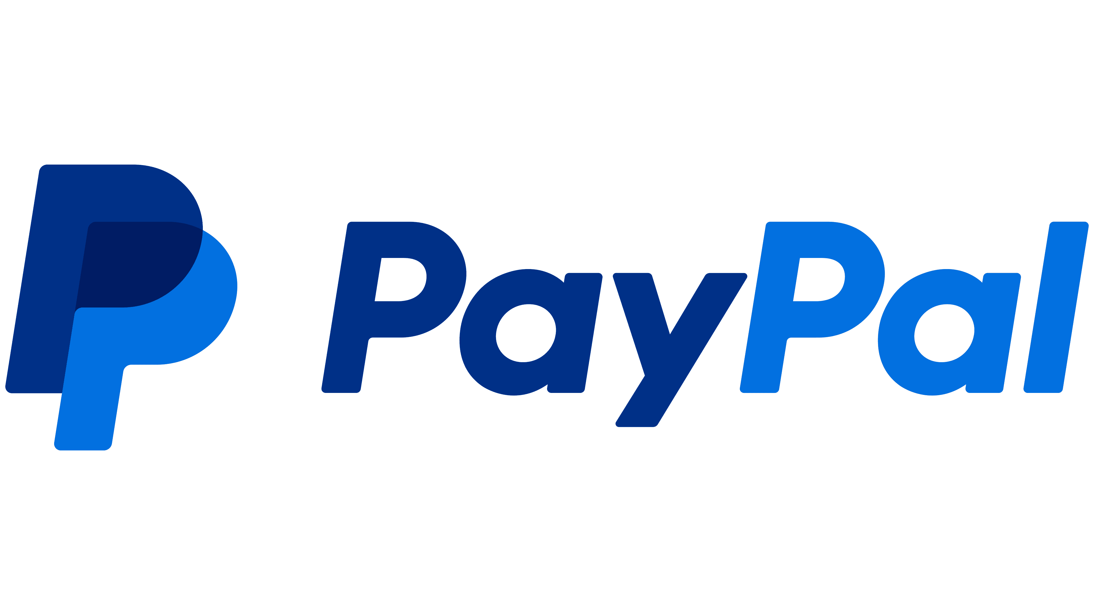 A green background with the word paypal written in blue.